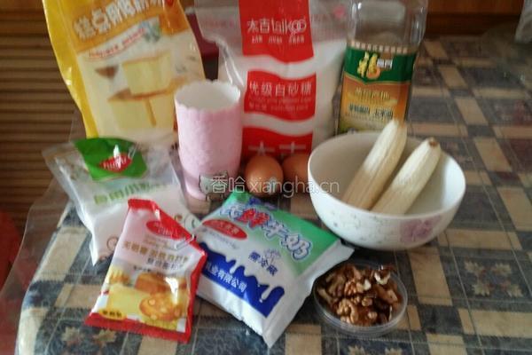 甜提干碎核桃香蕉马芬的做法图解1