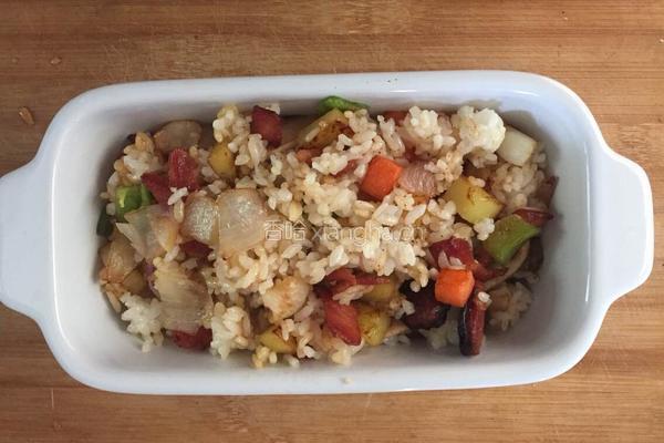 培根芝士焗饭的做法图解5