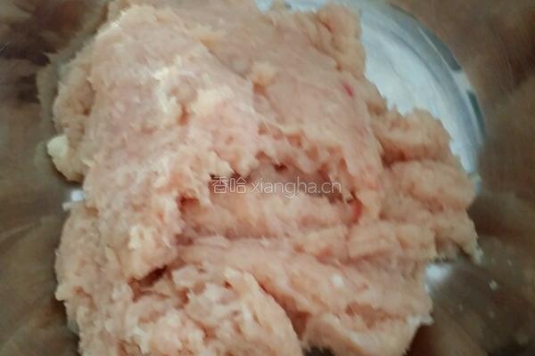 香菇鸡肉丸的做法图解3