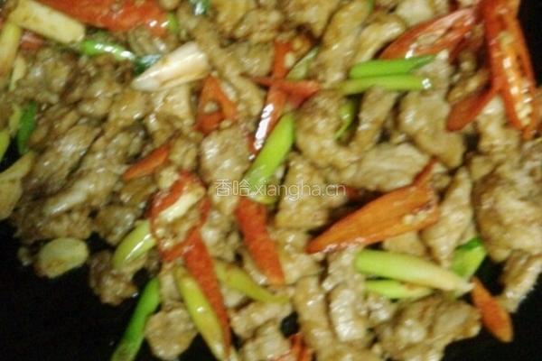 椒爆肉片的做法图解4