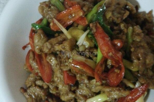 椒爆肉片的做法图解6