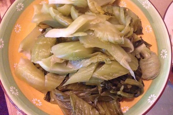 酸菜炒大肠的做法图解2