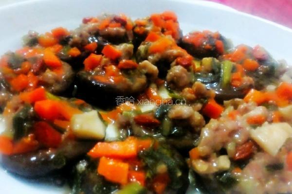 胡萝卜香菇肉酿的做法图解4