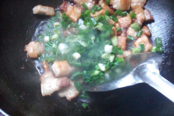红白萝卜炒五花肉的做法图解4