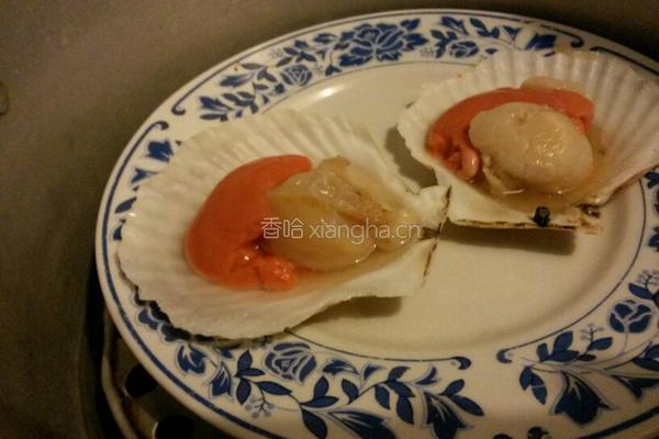 蒜蓉粉丝蒸扇贝的做法图解4