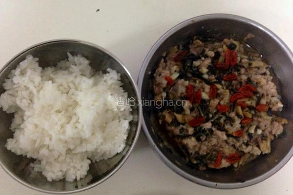 菜干蒸肉饼的做法图解7