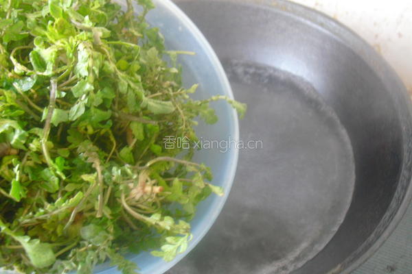荠菜拌香干的做法图解3