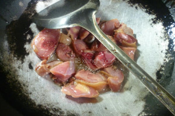 香干炒腊鸡腿的做法图解4