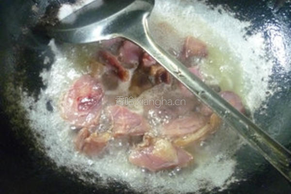 香干炒腊鸡腿的做法图解6