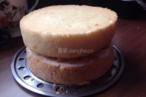 黄桃生日蛋糕的做法图解5