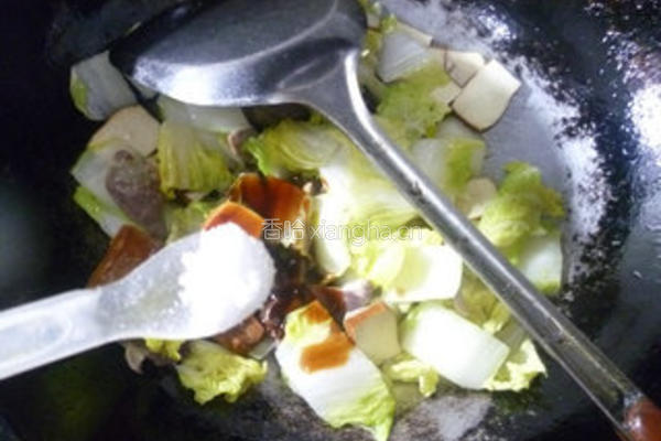 香干鸡胗炒娃娃菜的做法图解10