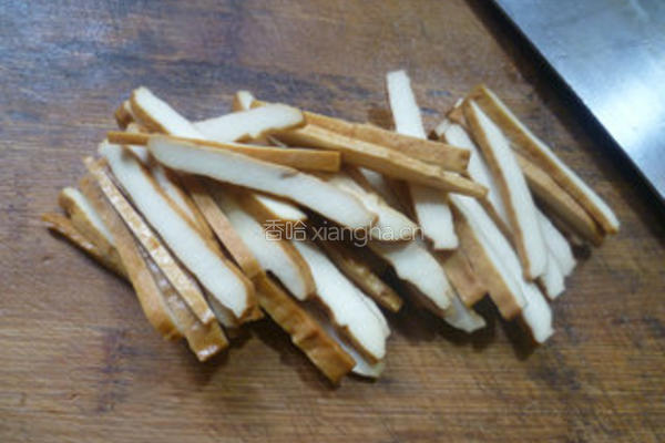 香干炒油麦菜的做法图解4