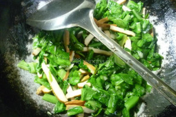 香干炒油麦菜的做法图解10