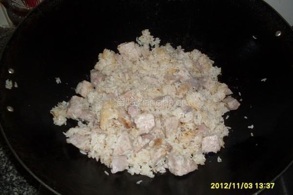 冬菇排骨芋头焖饭的做法图解13