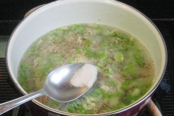 鸡蛋包菜麦片粥的做法图解6