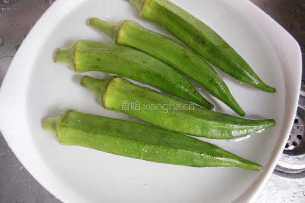 肉酿秋葵的做法图解4