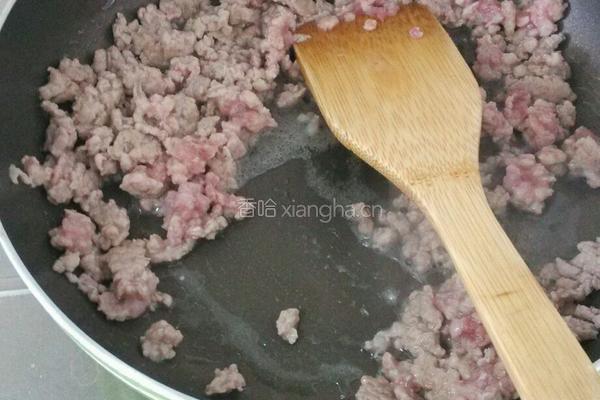 橄榄菜肉沫豆角的做法图解3