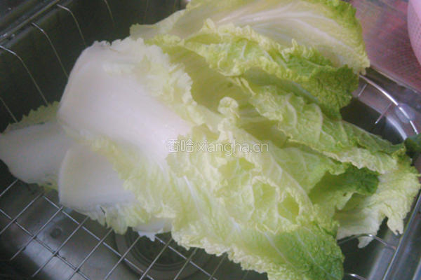 甜椒炒白菜的做法图解2