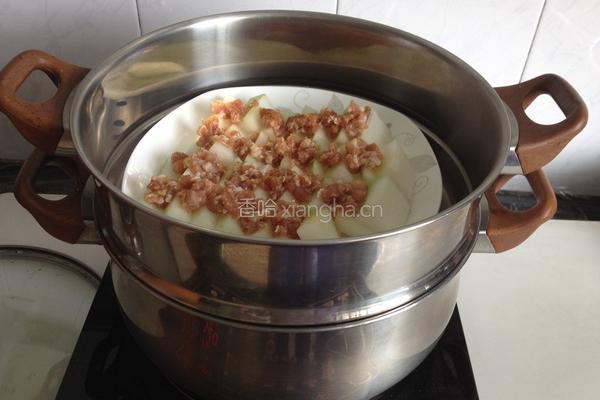 清蒸肉末冬瓜的做法图解5