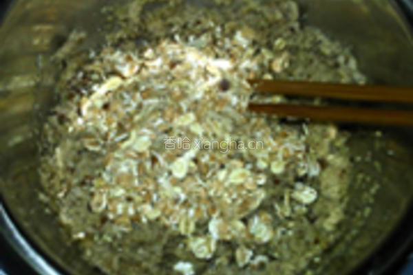 豆渣麦片饼的做法图解5