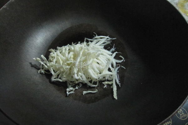 白菜炝汤面的做法图解4