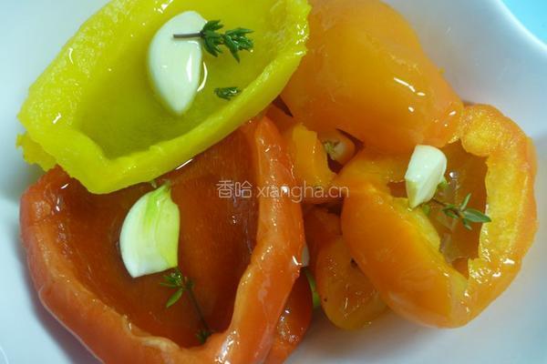 橄榄油渍彩椒的做法图解4