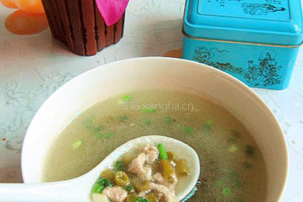 肉末豆角汤的做法图解8