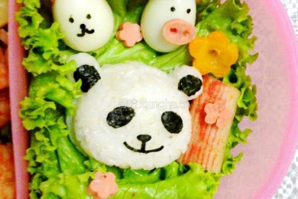 熊猫海鲜便当的做法图解18