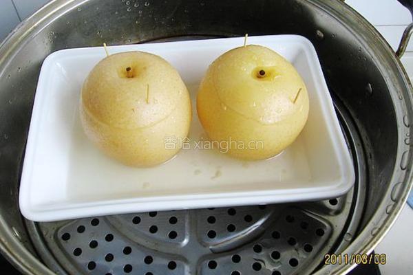 川贝母冰糖梨盅的做法图解8