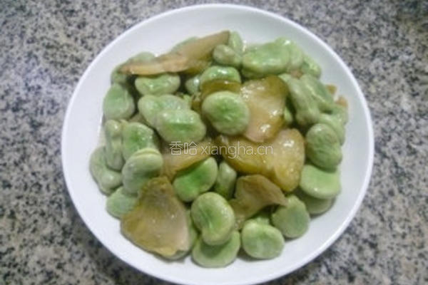 榨菜炒蚕豆的做法图解12