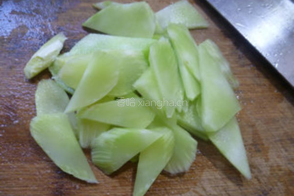 香干里脊肉炒莴笋的做法图解3