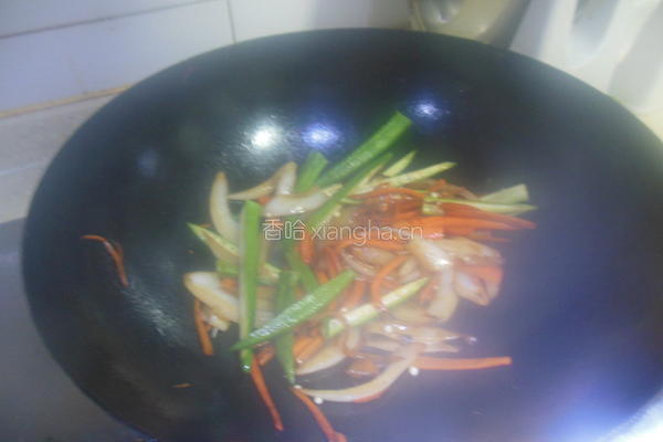 香煎秋葵火腿卷的做法图解5