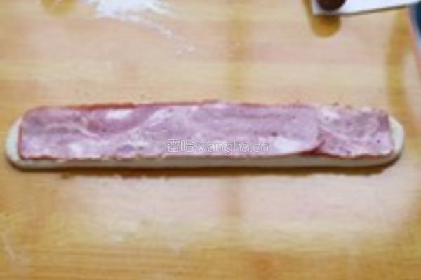 培根麦穗面包的做法图解5
