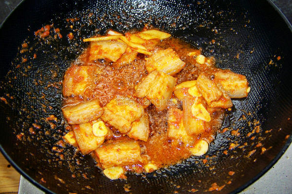 香干回锅肉的做法图解6