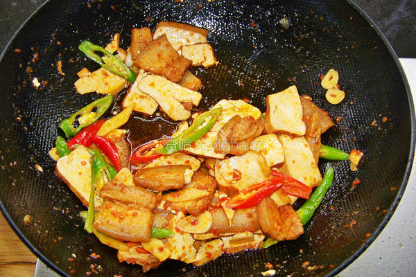 香干回锅肉的做法图解8