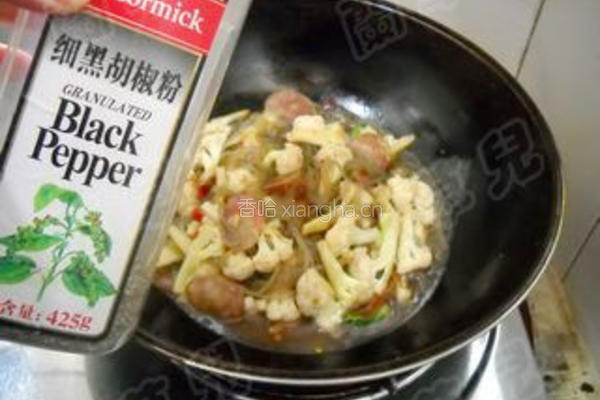腊味菜花粉丝煲的做法图解13