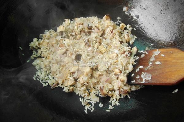 香菇橄榄焗饭的做法图解8