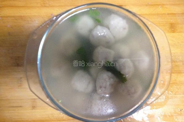 鲜鲜鱼丸汤的做法图解6