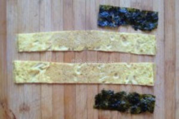 大豆蛋白丝海苔卷的做法图解4