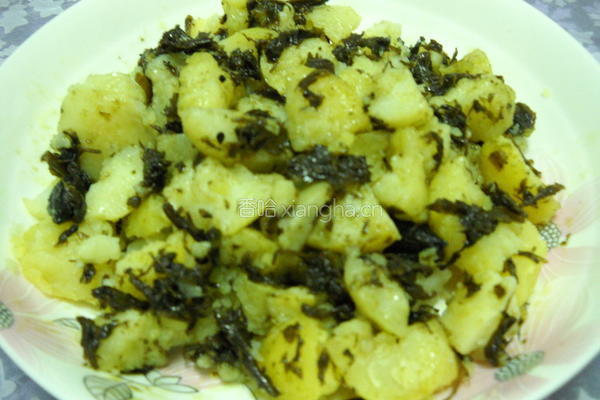 土豆拌橄榄菜的做法图解4