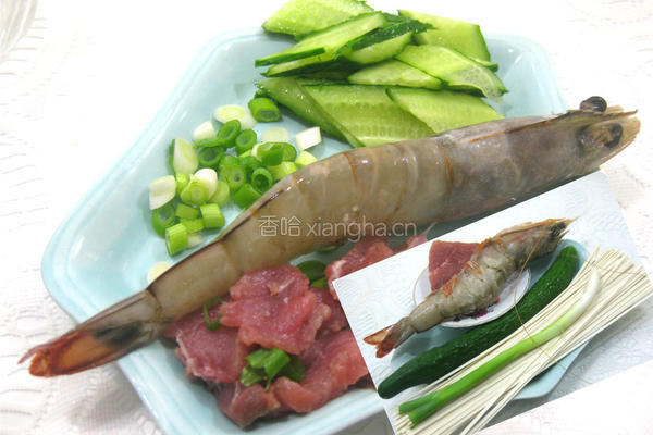 大虾烂面条的做法图解2