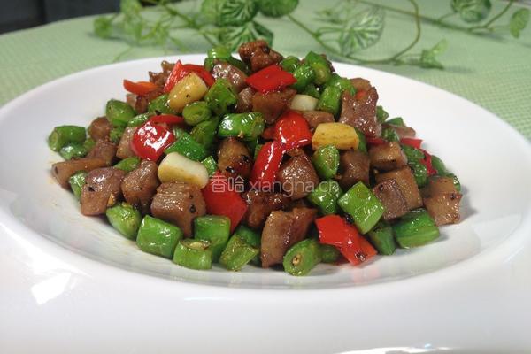 四季豆炒猪舌的做法图解6