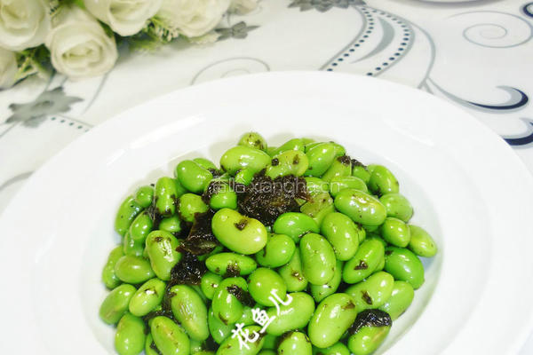 橄榄菜拌毛豆
