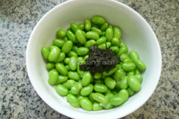 橄榄菜拌毛豆的做法图解6