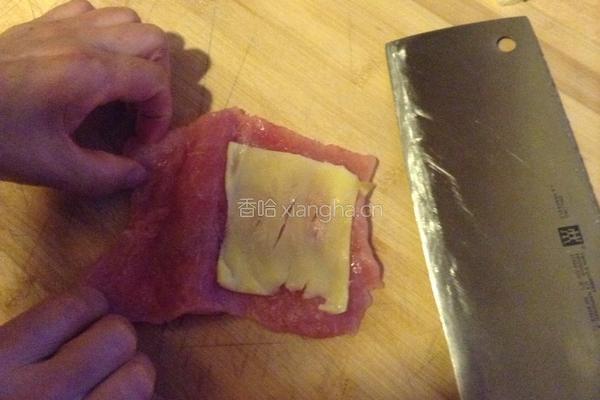 夹芝士炸猪排的做法图解6
