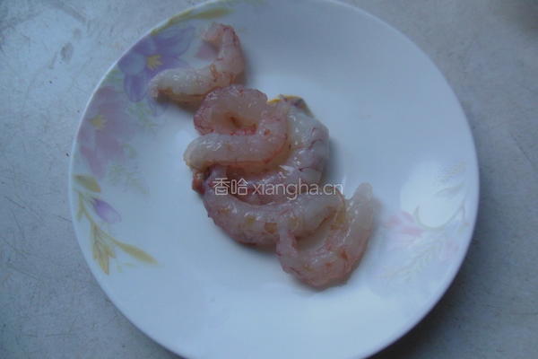茼蒿虾仁小豆腐的做法图解2