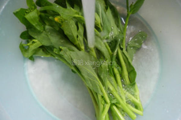 香干炒油菜蕻的做法图解2