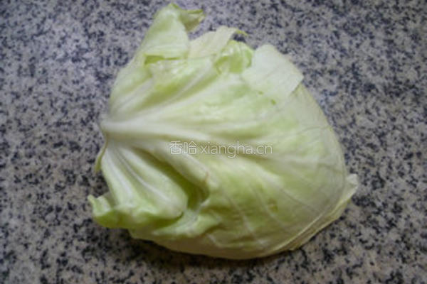 蒜末牛心菜的做法图解1