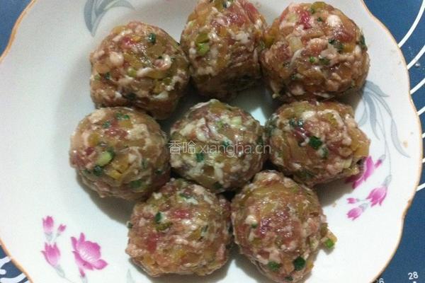 榨菜鲜肉月饼的做法图解4