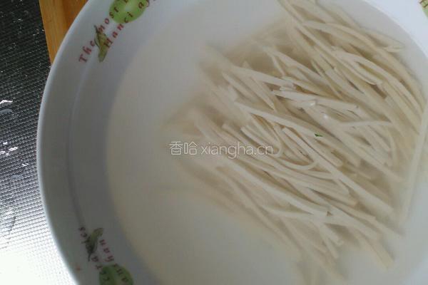 凉拌荠菜的做法图解2